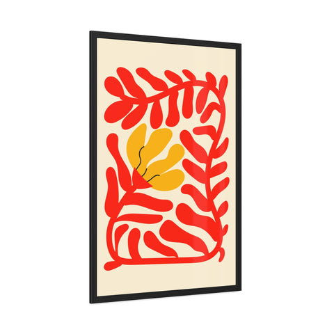 Italian Kitch 7 - Vibrant Floral Framed Poster – Modern Wall Art for Home Decor