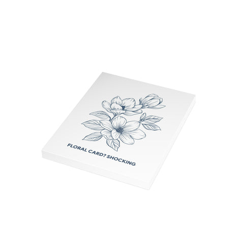 'Floral Card? Shocking' Greeting Card — Floral Greeting Card - Illustrated, Modern