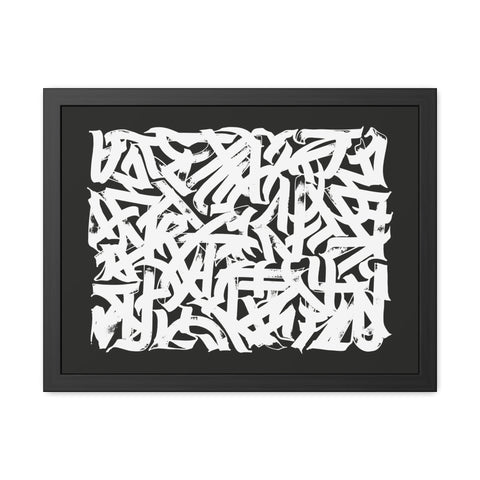 Smith 2 - Abstract Art Framed Poster – Modern Black and White Wall Decor for Home & Office