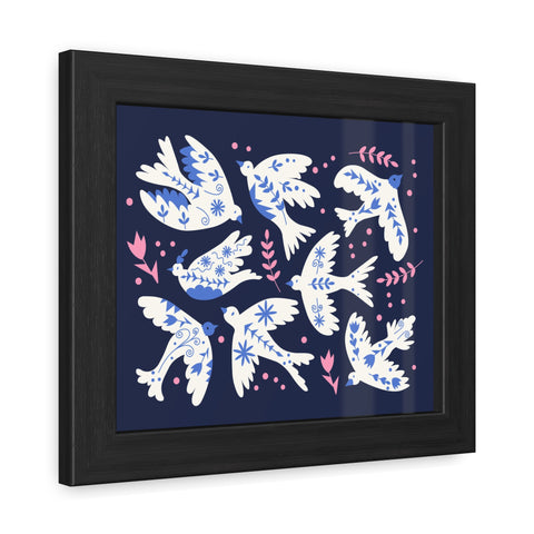 White Doves - Framed Print