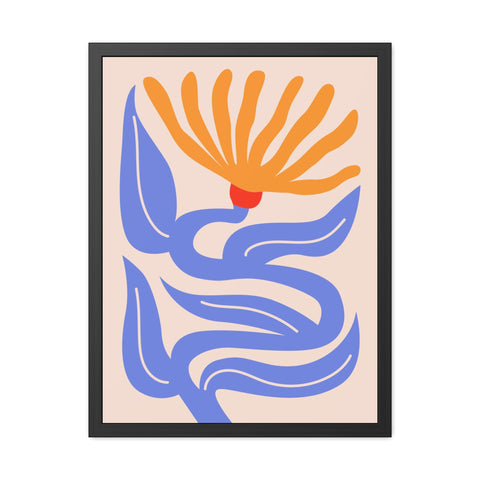Marinda 4 - Vibrant Floral Framed Poster | Modern Art Decor for Home & Office