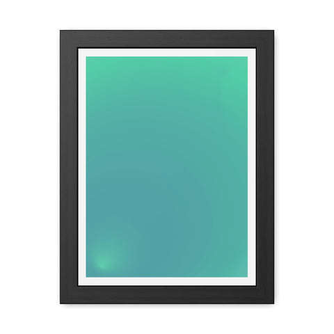 Sunrise 3 - Modern Minimalist Framed Posters - Serene Turquoise Wall Art