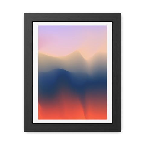 Spiritual 4 - Serene Abstract Framed Poster - Modern Wall Art for Calm Spaces