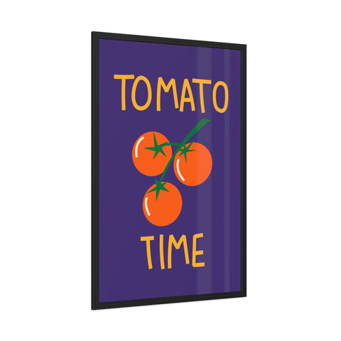 Tomato Time Framed Poster - Bright and Playful Kitchen Decor