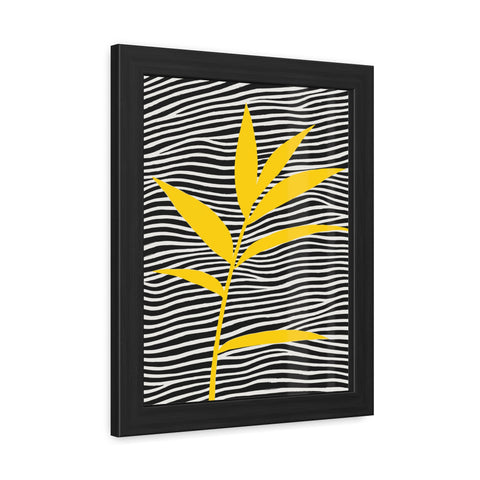 Cristobal 1 - Modern Leaf Framed Poster for Home Decor