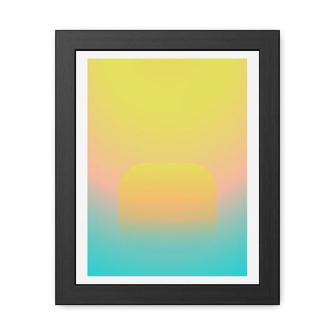Sunrise 1 - Abstract Gradient Framed Posters - Modern Wall Art for Home Decor
