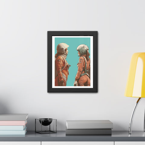 Astrum 4 - Astro Team Framed Poster - Inspirational Space Art for Home Decor