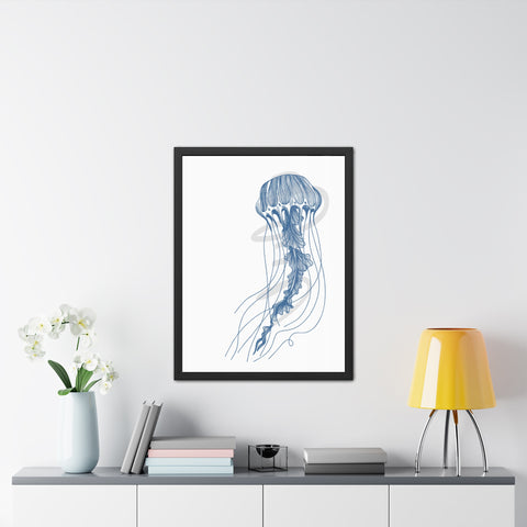 Marine Life 3 - Coastal Crab Framed Poster - Nautical Wall Art for Ocean Lovers, Beach Decor