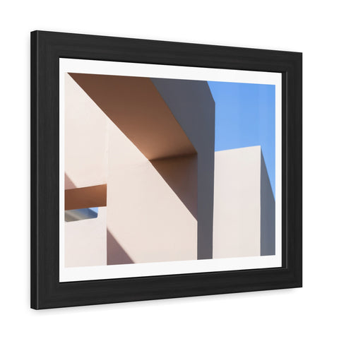 Light and Shadow - Modern Framed Poster – Abstract Architectural Design for Home Decor