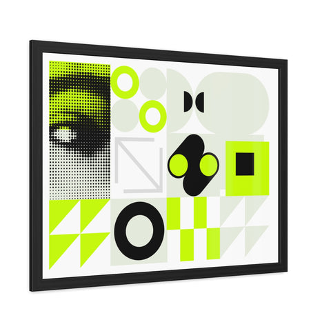 Modern Geometric Framed Poster Art – Eye-Catching Home Decor