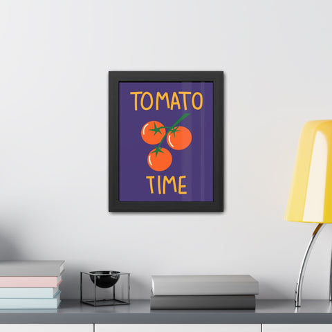Tomato Time Framed Poster - Bright and Playful Kitchen Decor
