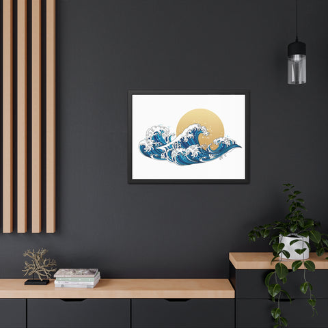 Wavesukan - Framed Print
