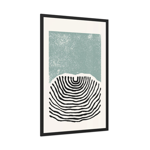 Ink Block 3 - Minimalist Framed Poster Art - Modern Abstract Line Design Decor