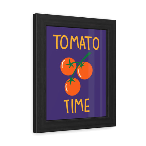 Tomato Time Framed Poster - Bright and Playful Kitchen Decor