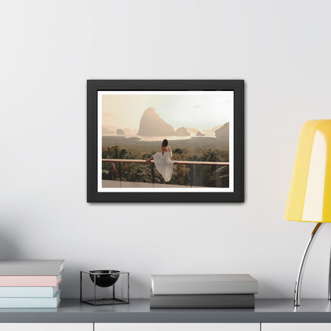 The View - Serene Landscape Framed Poster - Tranquil Nature Wall Art for Home Décor