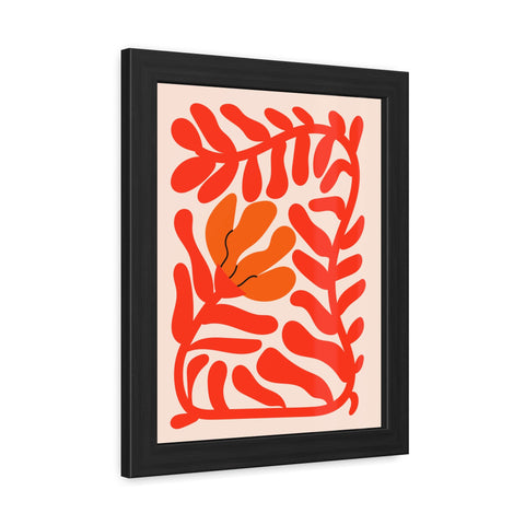 Marinda 9 - Vibrant Floral Framed Poster | Modern Home Decor | Abstract Art for Living Room