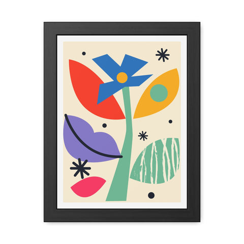 Kurian 11 - Vibrant Floral Framed Poster - Modern Wall Art for Home Décor