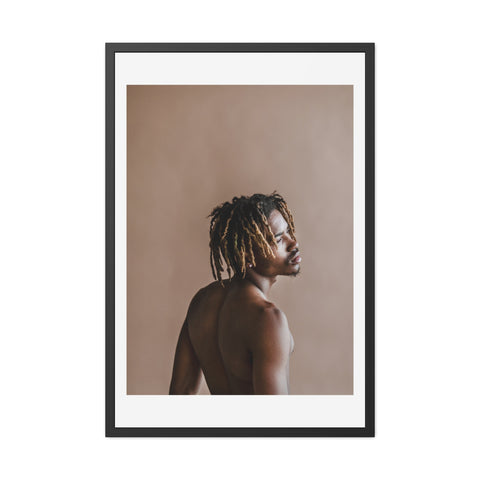 Male Portrait 3 - Elegant Framed Poster - Artistic Male Portrait for Modern Home Decor