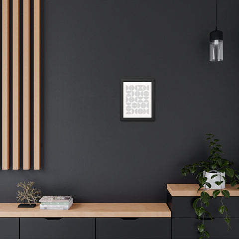 Crown 1 - Minimalist Geometric Framed Poster - Modern Wall Art for Home Decor
