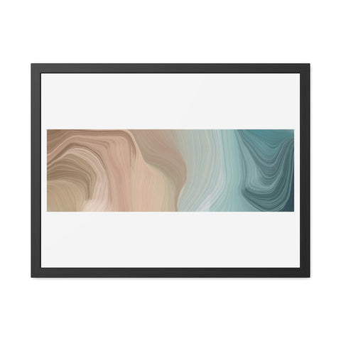Rock Formation 1 - Abstract Wave Framed Poster | Modern Home Decor | Serenity & Style