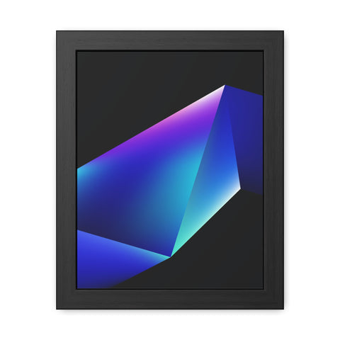 Omega 4 - Modern Geometric Framed Poster - Abstract Art for Stylish Home Decor