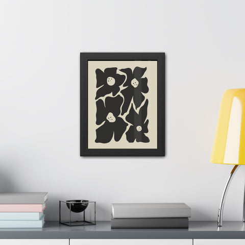 Boho Floral 1 - Framed Poster - Modern Wall Art for Home Decor