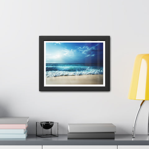 Coastal Lightshift - Framed Poster - Ocean View Wall Art for Beach Lovers
