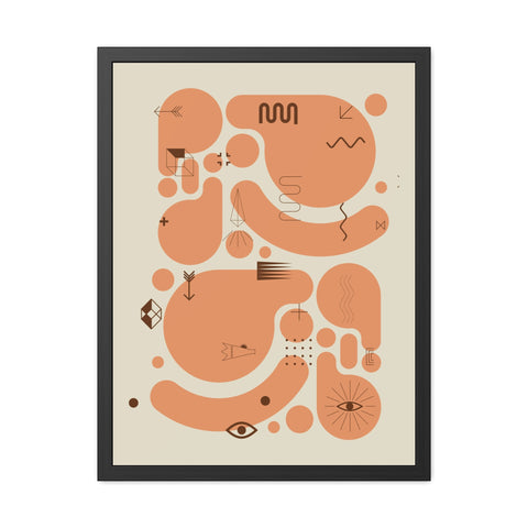 Kinta 1 - Abstract Art Framed Poster | Modern Wall Decor for Home & Office