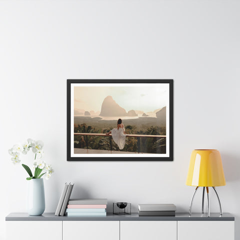 The View - Serene Landscape Framed Poster - Tranquil Nature Wall Art for Home Décor