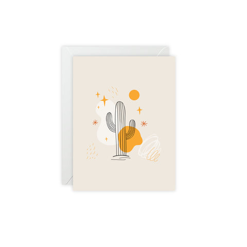 Cactus Greeting Cards — Abstract Greeting Card - Illustrated, Beautiful, any occasion