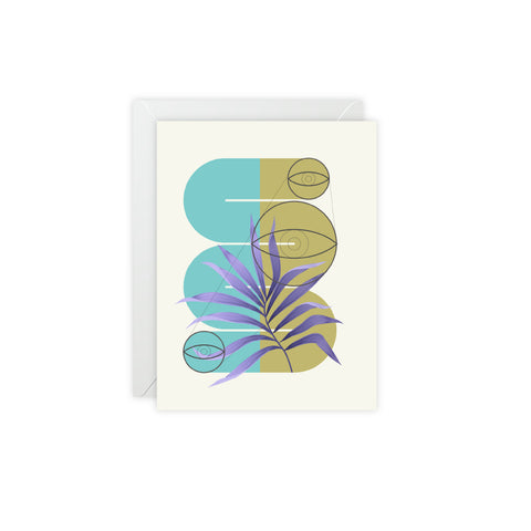 Botanical Greeting Card — Abstract Greeting Card - Illustrated, Beautiful, Modern