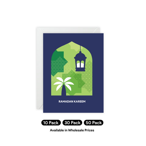 Ramadan Kareem Greeting Card — Ramadan / Holiday Greeting Card - Illustrated, Modern