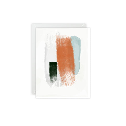 Brushstroke Greeting Cards — Abstract Greeting Card - Illustrated, Beautiful, any occasion