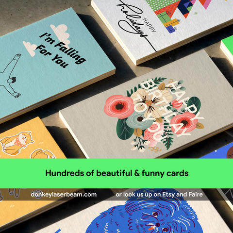 “Your Brain Turns Me On, Pink and Juicy” Valentine Greeting Card — Valentine Greeting Card - Illustrated, Funny, Snarky, Modern