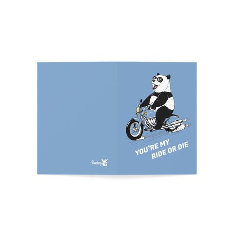 You're my ride or die (Panda) - Greeting Card