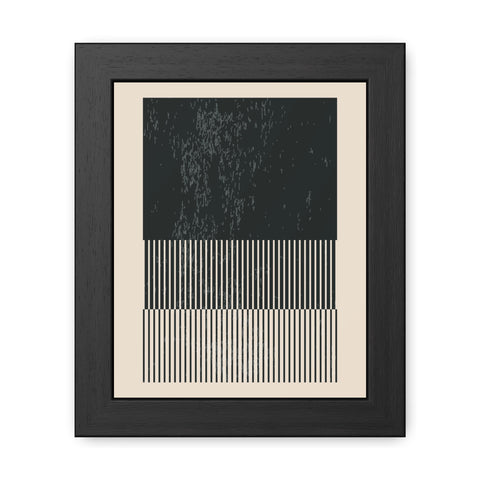 Ink Stamp 8b - Modern Abstract Framed Poster - Minimalist Wall Art for Stylish Home Décor