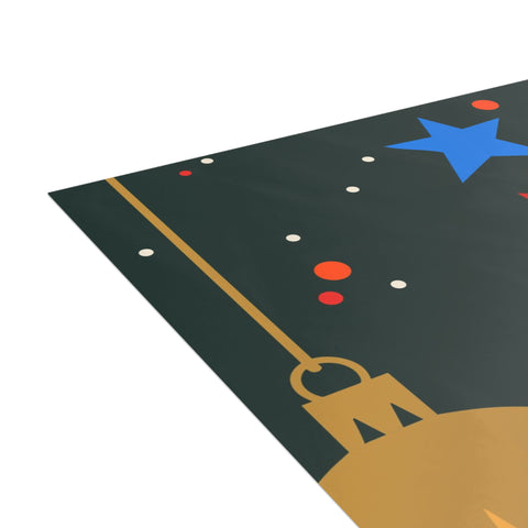 Festive Santa & Gifts Holiday Card – Christmas / Holiday Greeting Card - Illustrated, Funny, Snarky, Modern