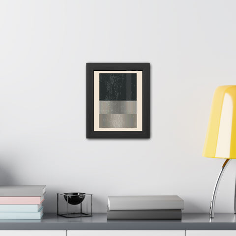 Ink Stamp 8b - Modern Abstract Framed Poster - Minimalist Wall Art for Stylish Home Décor