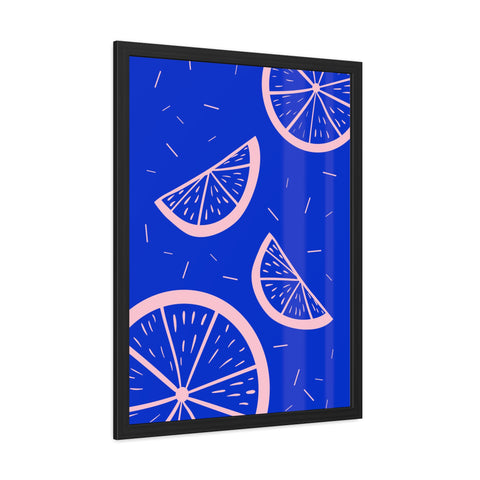 When life gives you lemons 8 - Bright Citrus Framed Poster - Fresh Fruit Decor for Colorful Spaces