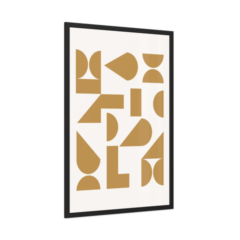 Crown 4 - Modern Geometric Framed Poster - Minimalist Art for Home Decor