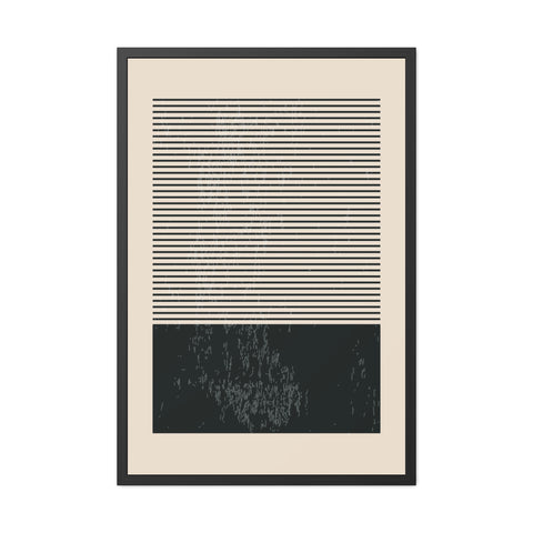 Ink Stamp 7b - Minimalist Framed Poster - Modern Wall Art for Home Decor