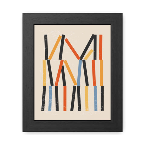 Jarrod 3 - Abstract Framed Poster - Modern Art Wall Decor for Home & Office