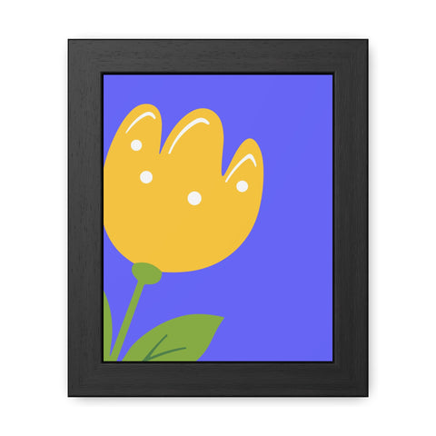 Childrana 5 - Bright Yellow Flower Framed Poster - Cheerful Home Decor for Spring Celebrations