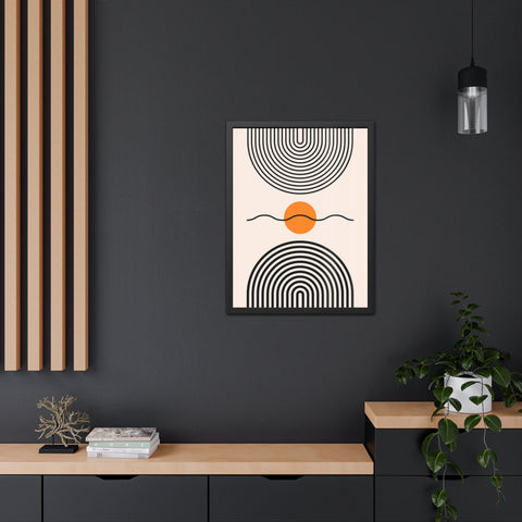 Brenda 3 - Modern Abstract Framed Poster - Minimalist Wall Art for Home Decor