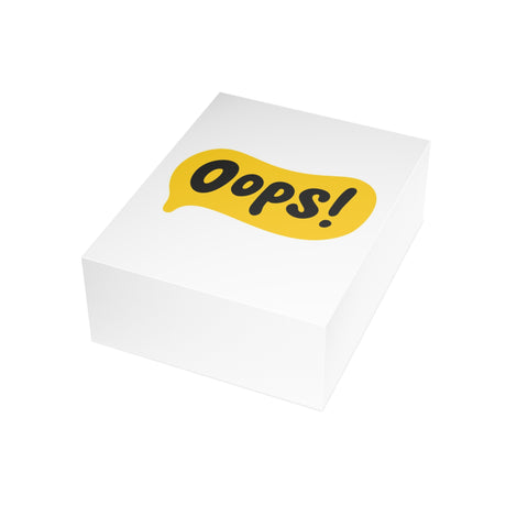 Oops! Apology Greeting Card — Apology Greeting Card - Illustrated, Funny, Snarky, Modern