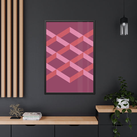 Geometric Framed Poster - Modern Wall Art for Contemporary Decor