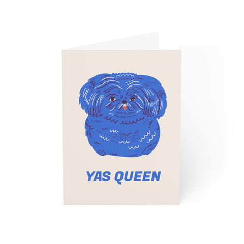 Yas Queen (Pekingese) Greeting Card