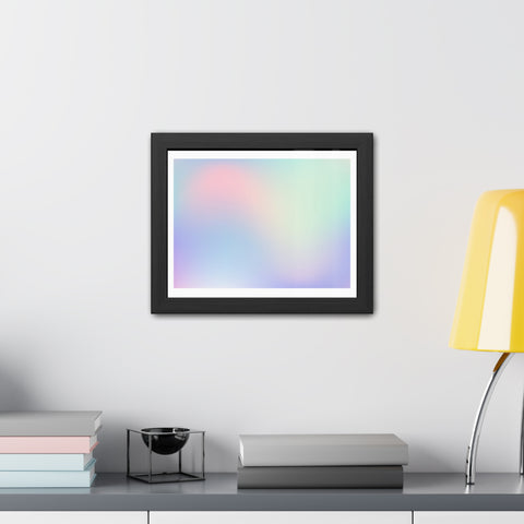 Haze - Pastel Gradient Framed Poster for Modern Decor