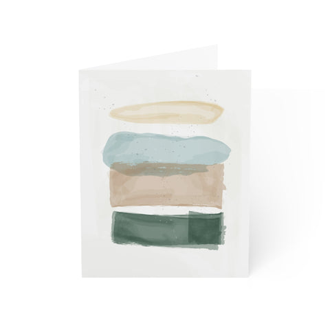 Neutral Watercolor Greeting Card — Abstract Greeting Card - Illustrated, Beautiful, any occasion