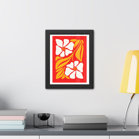 Natural Formation 12 - Vibrant Floral Framed Poster - Retro Home Decor